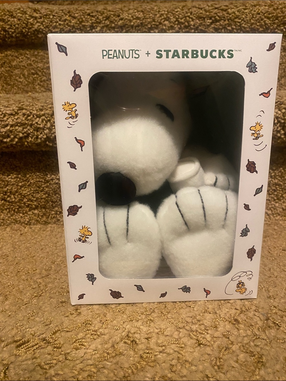 Starbucks Peanuts White & Black Snoopy Plush Toy 2026